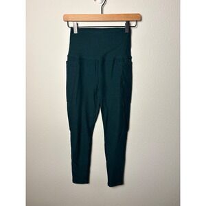 Beyond Yoga Spacedye Pocket Legging Teal Green High Waisted Pants Small
